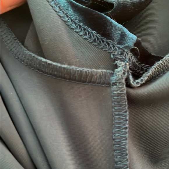 BHLDN Elegant Teal Blue Green Velvet Wrap Party Holiday Midi Dress - Picture 14 of 15